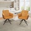 TiramisuBest Hi-Back Studded Armchair, Comfortable Accent Chair for Living Room, Study & Bedroom (Brown) - 2 of 4