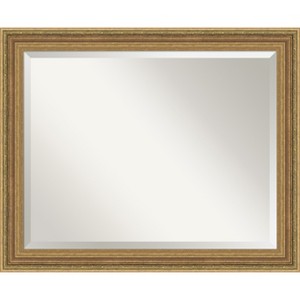 Amanti Art Elliot Gold Beveled Framed Bathroom Vanity Wall Mirror - 1 of 4