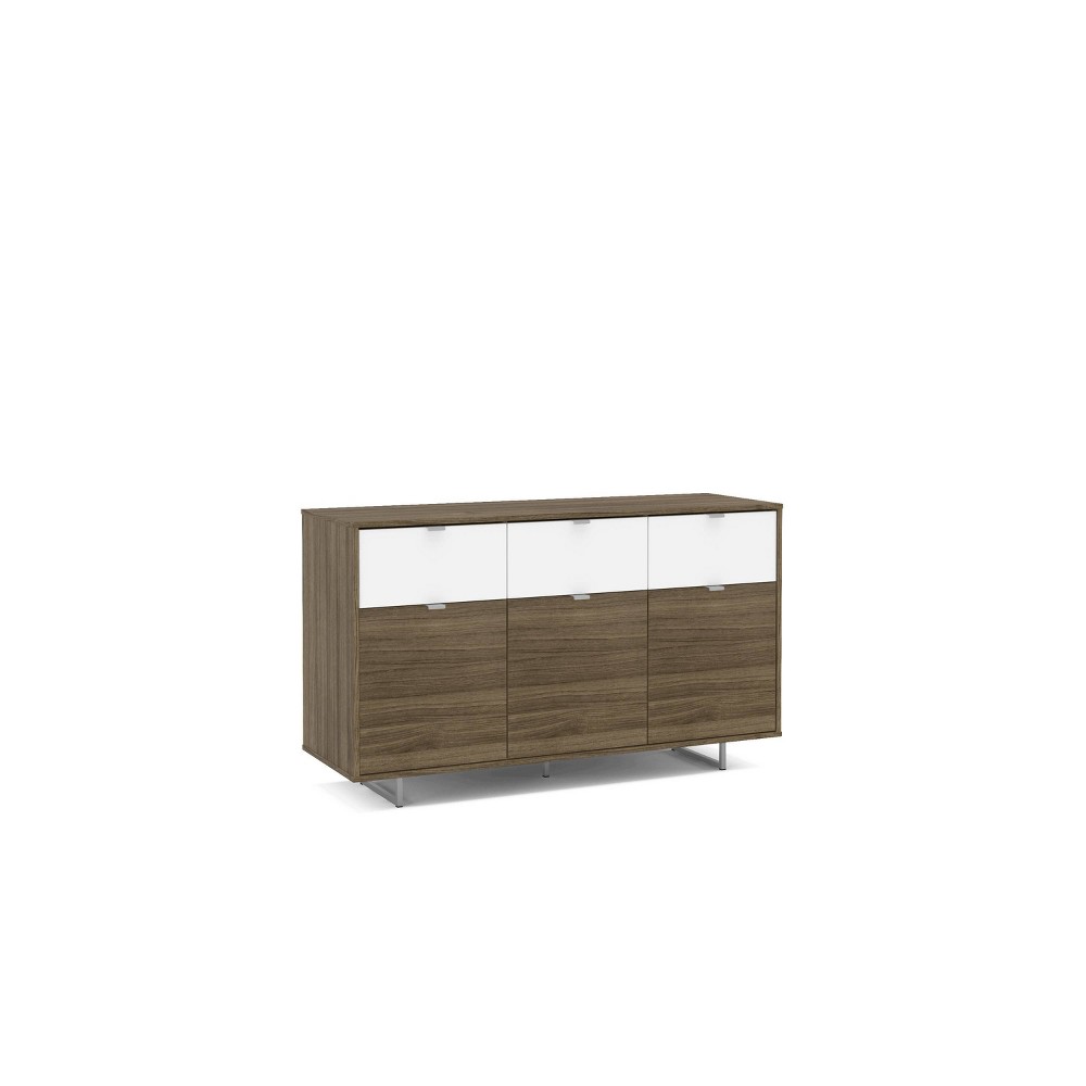 53&amp;#34; Hamilton Sideboard Walnut and White - Chique