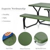 Costway Picnic Table Bench Set Outdoor Backyard Patio Garden Party Dining All Weather Black/White/Grey/Brown/Green - 4 of 4