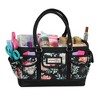 Everything Mary Deluxe Store & Tote Craft Organizer, Black & Floral - 4 of 4