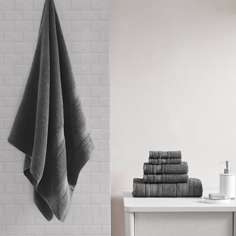 6pc Roman Super Soft Cotton Bath Towel Set, 3 of 9