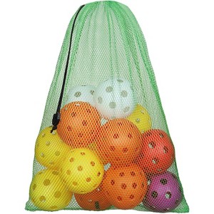 GSE 12x18" Mesh Drawstring Bag with Lock for Baseball, Softball, Tennis, Pickleball Ball, Golf Ball, Beach, Laundry - 1 of 4