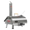 Outdoor 12" Automatic Rotatable Pizza Ovens Portable Stainless Steel Wood Fired Pizza Maker with Built-in Thermometer Pizza Cutter Carry Bag - 3 of 4