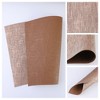 REGALWOVEN Faux Leather Kitchen Washable Heat Resistant Place Mats 20 x 12 Inch 6 Pcs - 2 of 4