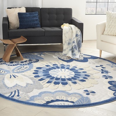 Round Grey Rug Target