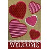 Briarwood Lane Hearts Valentine's Day Burlap House Flag Welcome L - 3 of 4