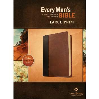 Every Man's Bible-NLT-Large Print - (Leather Bound)