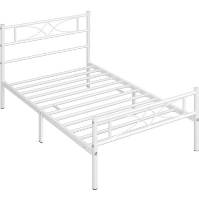 Yaheetech Simple Metal Bed Frame with Curved Design Headboard and Footboard