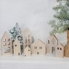 AuldHome Design Wood House Silhouettes Decor (Set of 7); Christmas and Holiday Wood Cutout Figures - 2 of 4