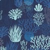 Saro Lifestyle Ocean Depths Coral Placemat (Set of 4), 14"x20", Blue - 4 of 4