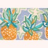 Jellybean Tropical Pineapples & Starfish Washable Doormat – 20"x30" Accent Mat for Coastal Entryways, Kitchens & Patios - 2 of 3