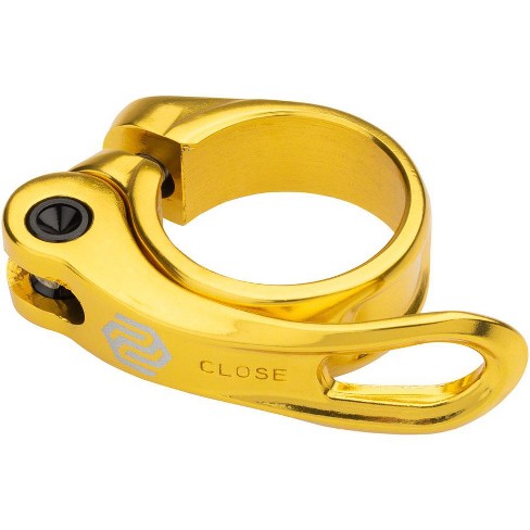 Gold seatpost outlet clamp