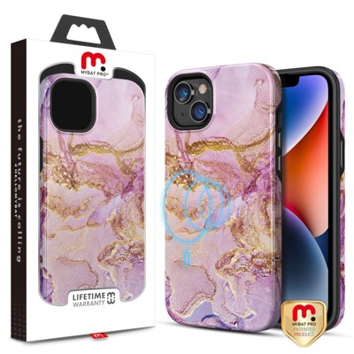 MyBat Pro Fuse Series MagSafe Case for Apple iPhone 14 Plus (6.7) - Purple Marble