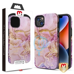 MyBat Pro Fuse Series MagSafe Case for Apple iPhone 14 Plus (6.7) - Purple Marble - 1 of 4