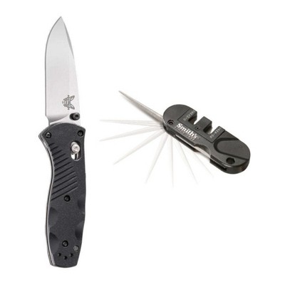 Benchmade 177bk Mini Socp Knife Blade Bundle With Manual Knife Sharpener :  Target