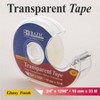 BAZIC Products® Transparent Tape with Dispenser, 3/4" x 1296", Pack of 12 - 3 of 4