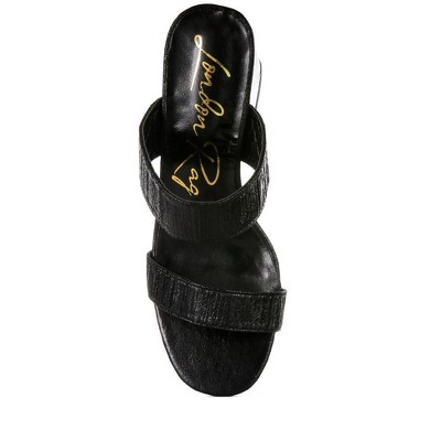 Giblet Metallic Slip On Block Heels - image 3