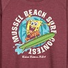 Women's - SpongeBob SquarePants - Mussel Beach Lightweight French Terry Wide Neck Long Sleeve Shirt - 2 of 4