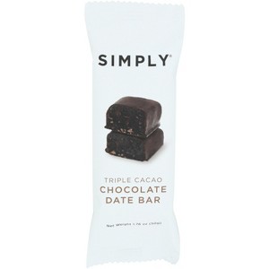 Simply Triple Cacao Chocolate Date Bar - Case of 12 - 1.76 oz - 1 of 1