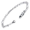 Pompeii3 Men's Figaro Link 14k Gold (18gram) or Platinum (32gram) 6.5mm Bracelet 8.5" - 2 of 4