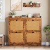 GustoWave Freestanding Shoe Organizer Storage Cabinet with 4 Flip Drawers for Entryway, Hallway - 3 of 4