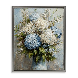 Stupell Industries Muted Classic Hydrangeas Floating Frame Canvas Art - 1 of 4
