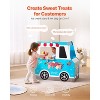Wooden Ice Cream Truck with Chalkboard & Steering Wheel - 3 of 4
