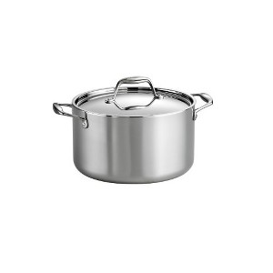 Tramontina Tri-Ply Clad Stainless Steel 6-Quart Sauce Pot with Lid, Induction-Ready Pot, Dishwasher-Safe, NSF-Certified, Made in Brazil - 1 of 1