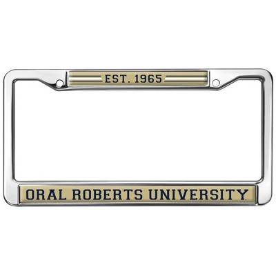 Oral Roberts University School Logo Full Size Standard License Plate Metal Frame