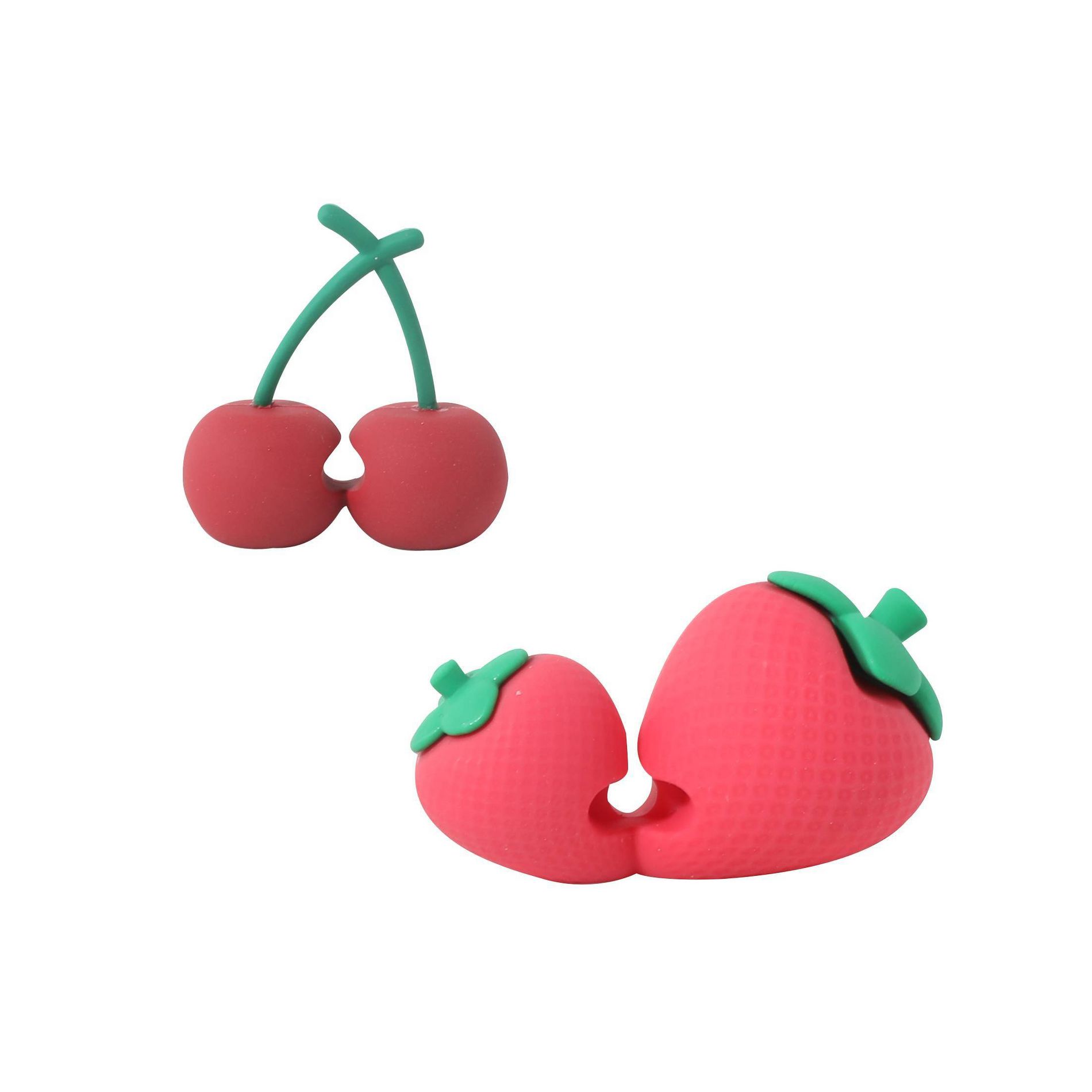 IJoy Desktop Cable Organizer 2pk - Strawberry and Cherry