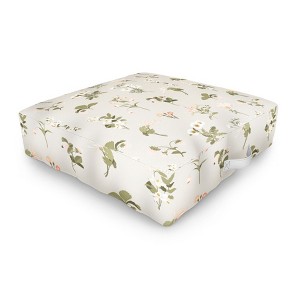 Iveta Abolina Pineberries Botanicals Tan Outdoor Floor Cushion - Deny Designs - 1 of 2