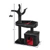 FURNIinspire Pet Tower 44.5 Inch Heavy Duty Gothic Cat Tree Tower Indoor Large Condo, Halloween Pet Activities Platform, Black , 15.8"*27.6"*44.5" - 3 of 4