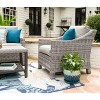 Leisure Made Marietta 4pc Wicker Seating in Tan Fabric - 4 of 4