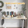 Fontoi Desks, Home Office Desk with Adjustable Height, Standing Desk with Splice Board, Gaming Desk with , White, 24"*48"*27" - 4 of 4