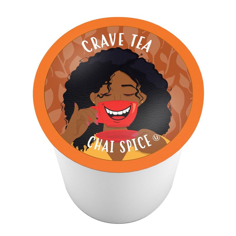 Crave Beverages Chai Spice Tea Pods, Keurig KCup 2.0 compatible, 40 count, 1 of 5