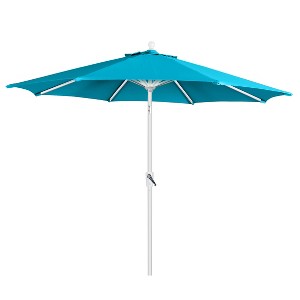 Home Fashions International 9' Round Suntastic Auto Tilt Outdoor Patio Canopy Market Umbrella - 1 of 2