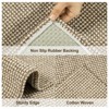 Lahome Boho Area Rug Machine Wasbable Rugs for Kitchen Non Skid Low Pile Braided Cotton Farmhouse Entryway Rugs Indoor Throw Rug Door Mats - 3 of 4