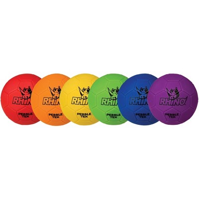 Champion Rhino Skin Pebble Tek Soccer Balls, set of 6 colors