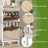 Shoe Storage Cabinet with 2/3/4 Flip Drawers And A Drawer, Entryway Cabinet with Adjustable Shelves, Can Accommodate 12 to 20, Space-Saving Narrow - 4 of 4