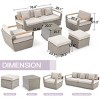 EROMMY 7 - Person Outdoor Seating Group with Cushions - 2 of 4
