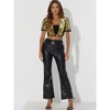 INSPIRE CHIC Women's Puff Short Sleeve Open Front Party Crop Sequin Shrugs - 4 of 4