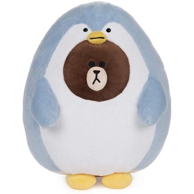 Gund Line Friends Brown the Penguin Bear 12 Inch Plush