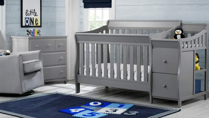 Delta Children Bentley Convertible Baby Crib and Changer, 2 of 11, play video