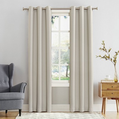 Photo 1 of 95&#34;x40&#34; Kenneth Energy Saving Blackout Grommet Top Curtain Panel Cream - Sun Zero