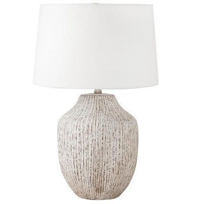 Monarch Specialties Lighting 26inchH Table Lamp Cream Ceramic Ivory / Cream Shade Transitional
