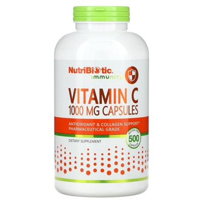 NutriBiotic Immunity, Vitamin C, 1,000 mg, 500 Capsules