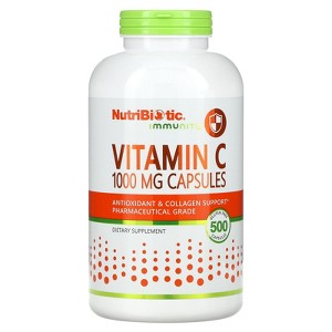 NutriBiotic Immunity, Vitamin C, 1,000 mg, 500 Capsules - 1 of 4