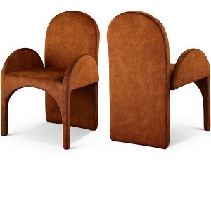 Meridian Furniture,Summer Velvet Dining Arm Chair, Set of 2 - 1 of 4