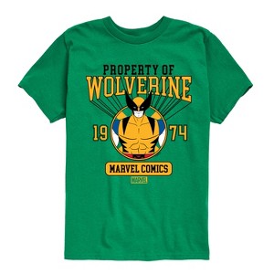 Boys' - Marvel - Property of Wolverine Short Sleeve Graphic T-Shirt - 1 of 4